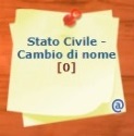 Stato Civile - Cambio di nome